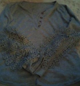 Long-crochet-sleeve Sz L